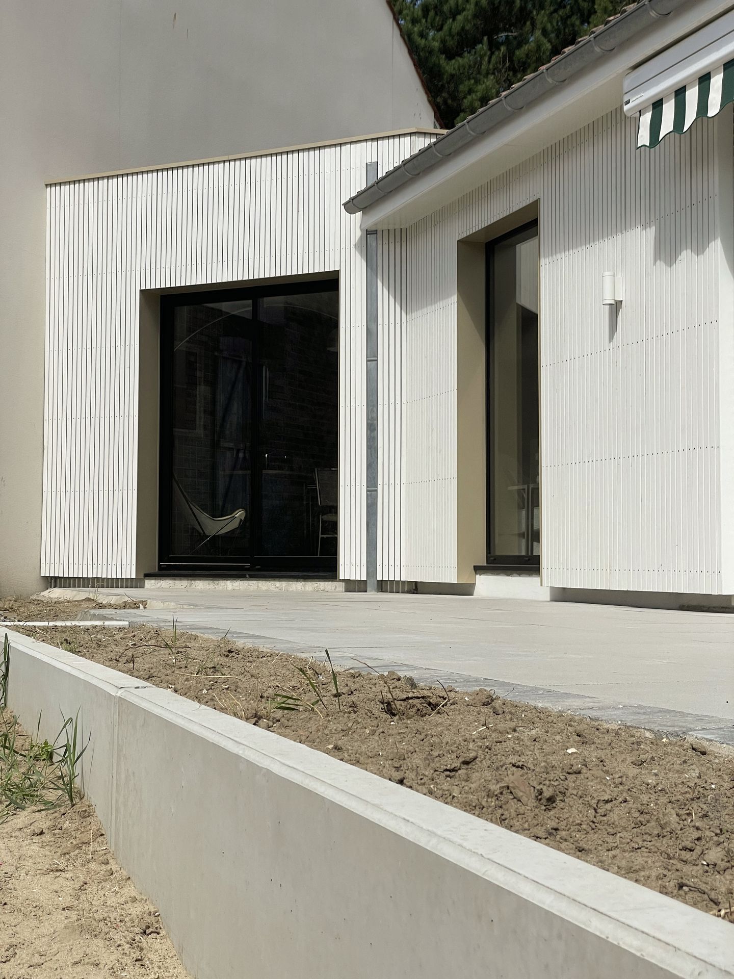 Extension ossature bois et menuiseries aluminium