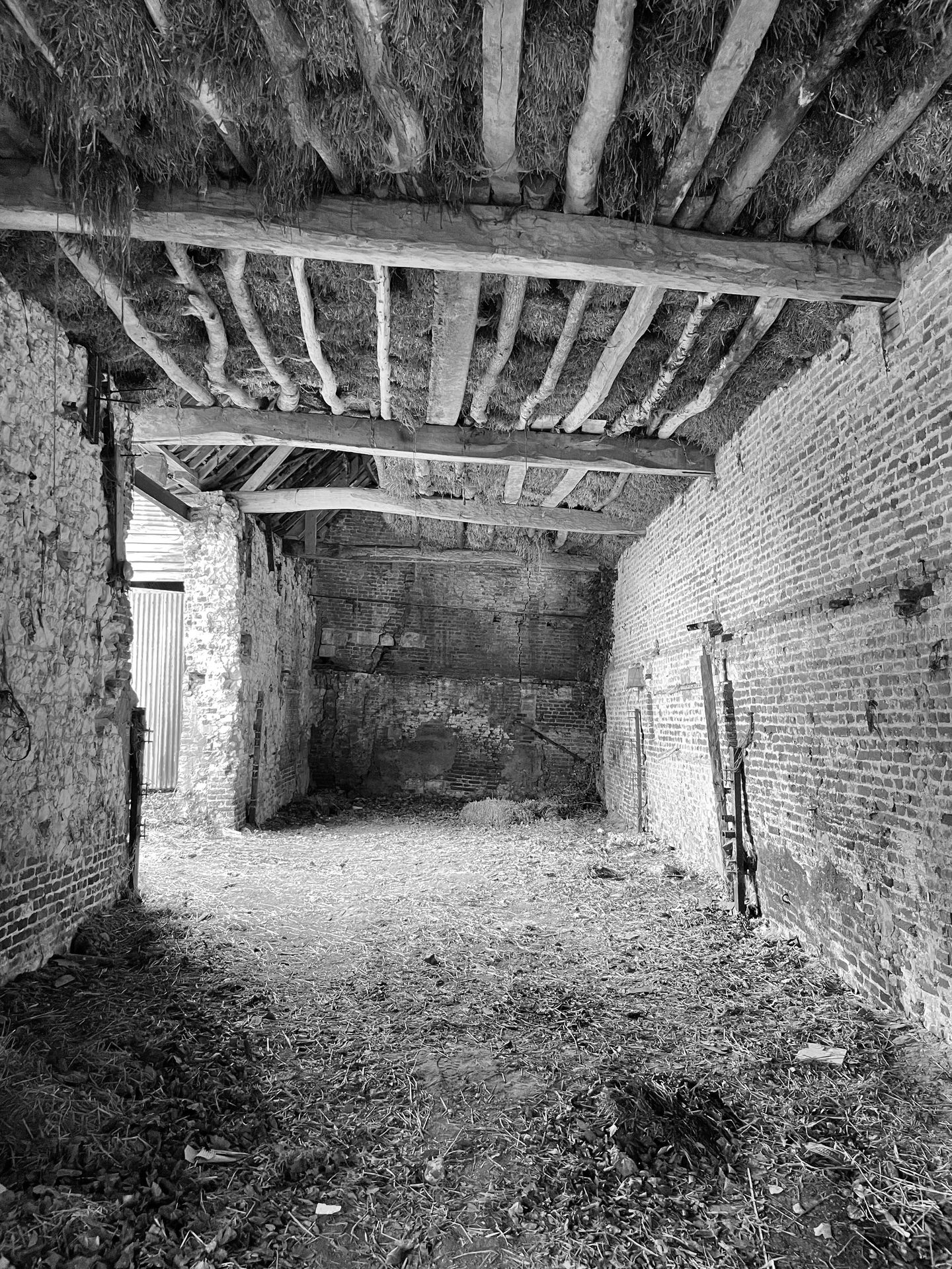 Intérieur de la grange