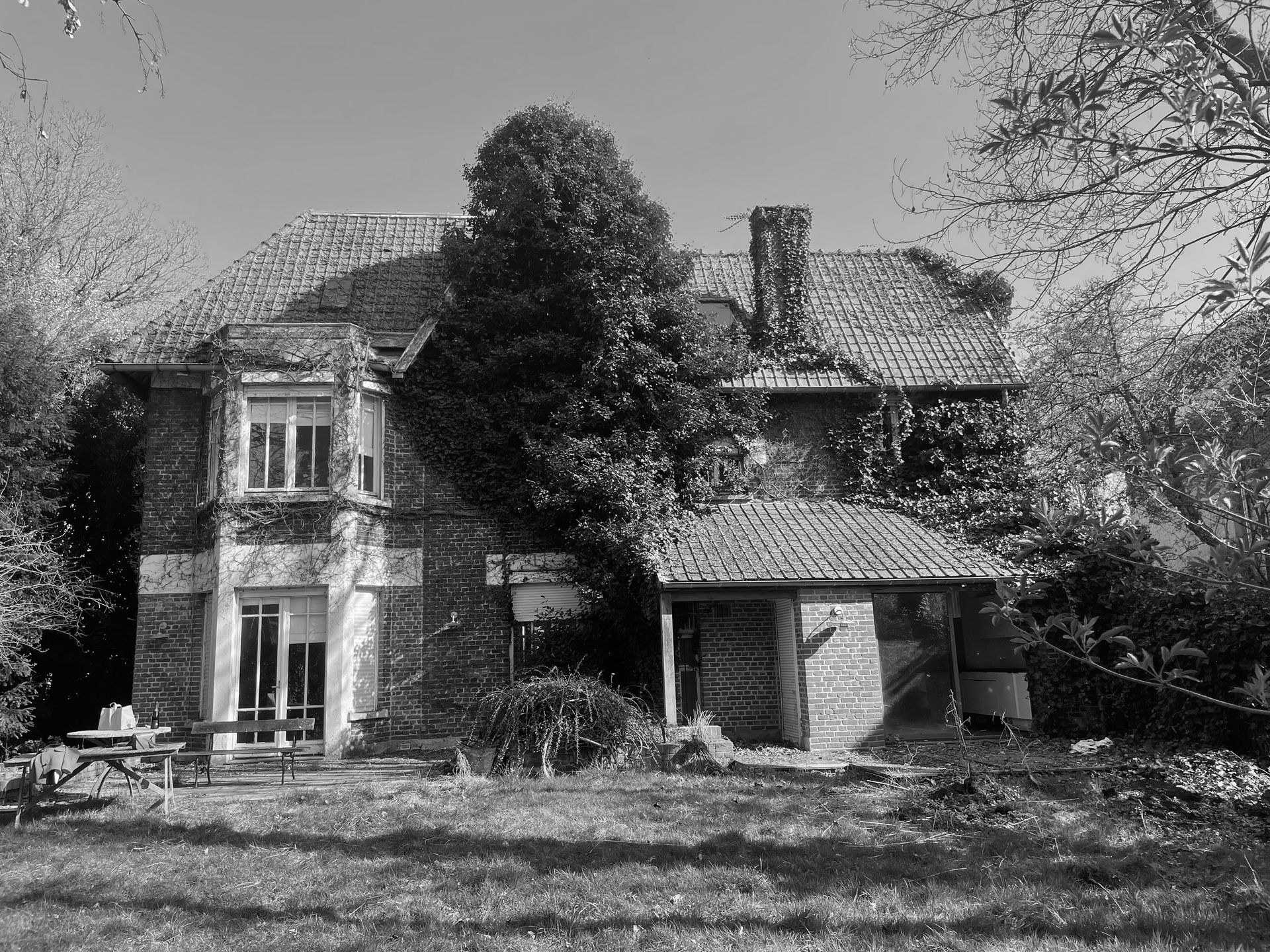 Façade jardin existant