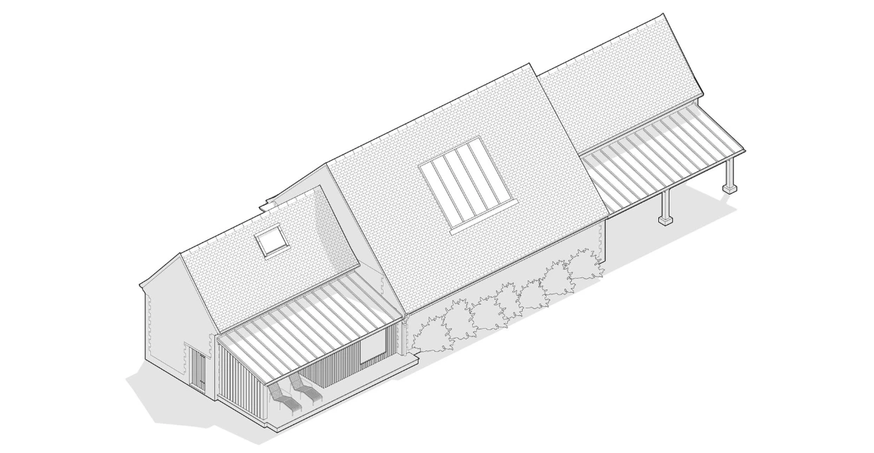 axonométrie du projet 