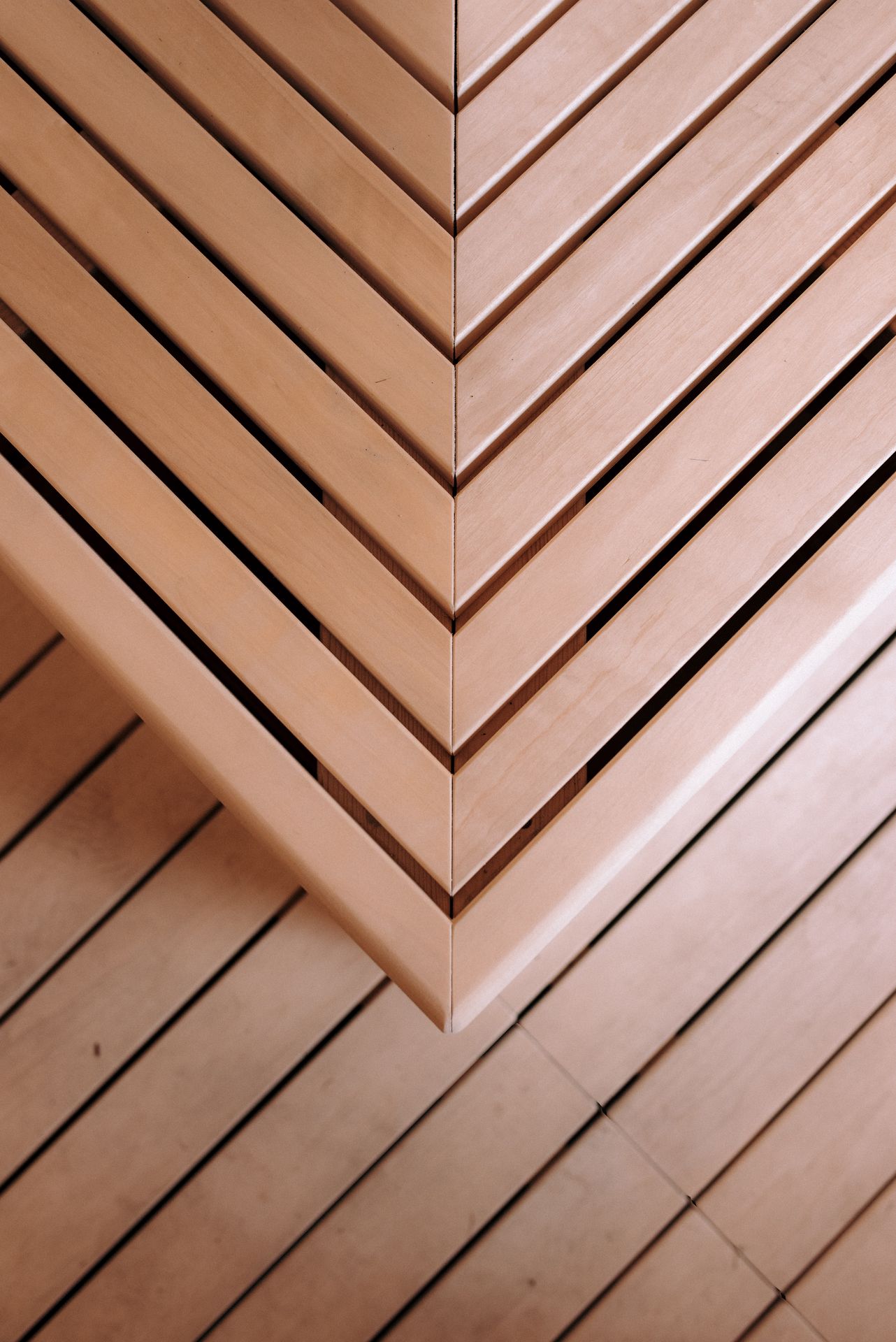 Banc ajouré du sauna en bois de tremble 
