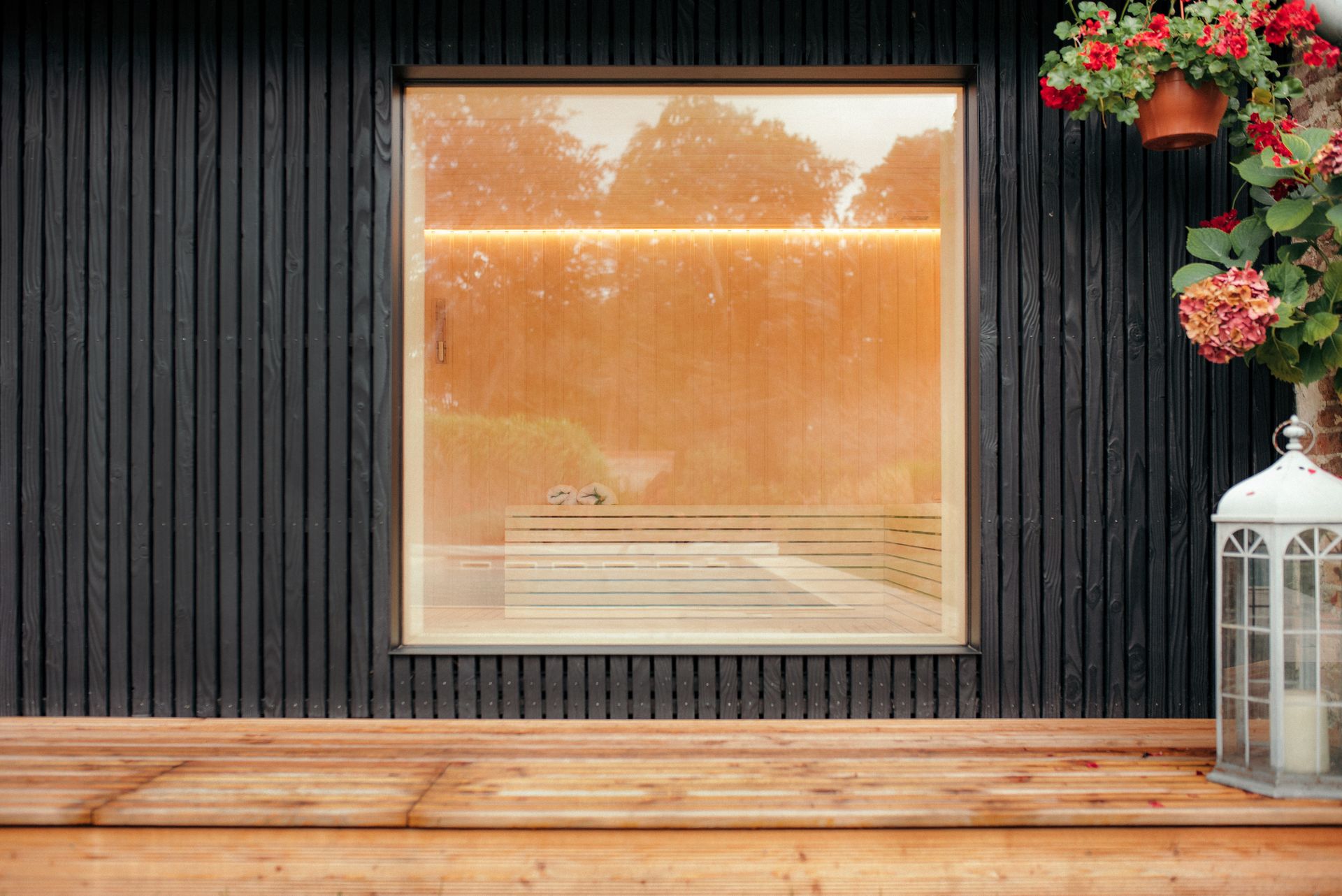 Sauna avec vue