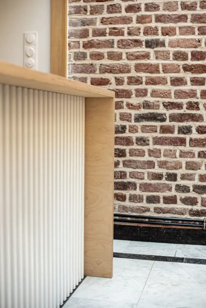 Ilot central en bois