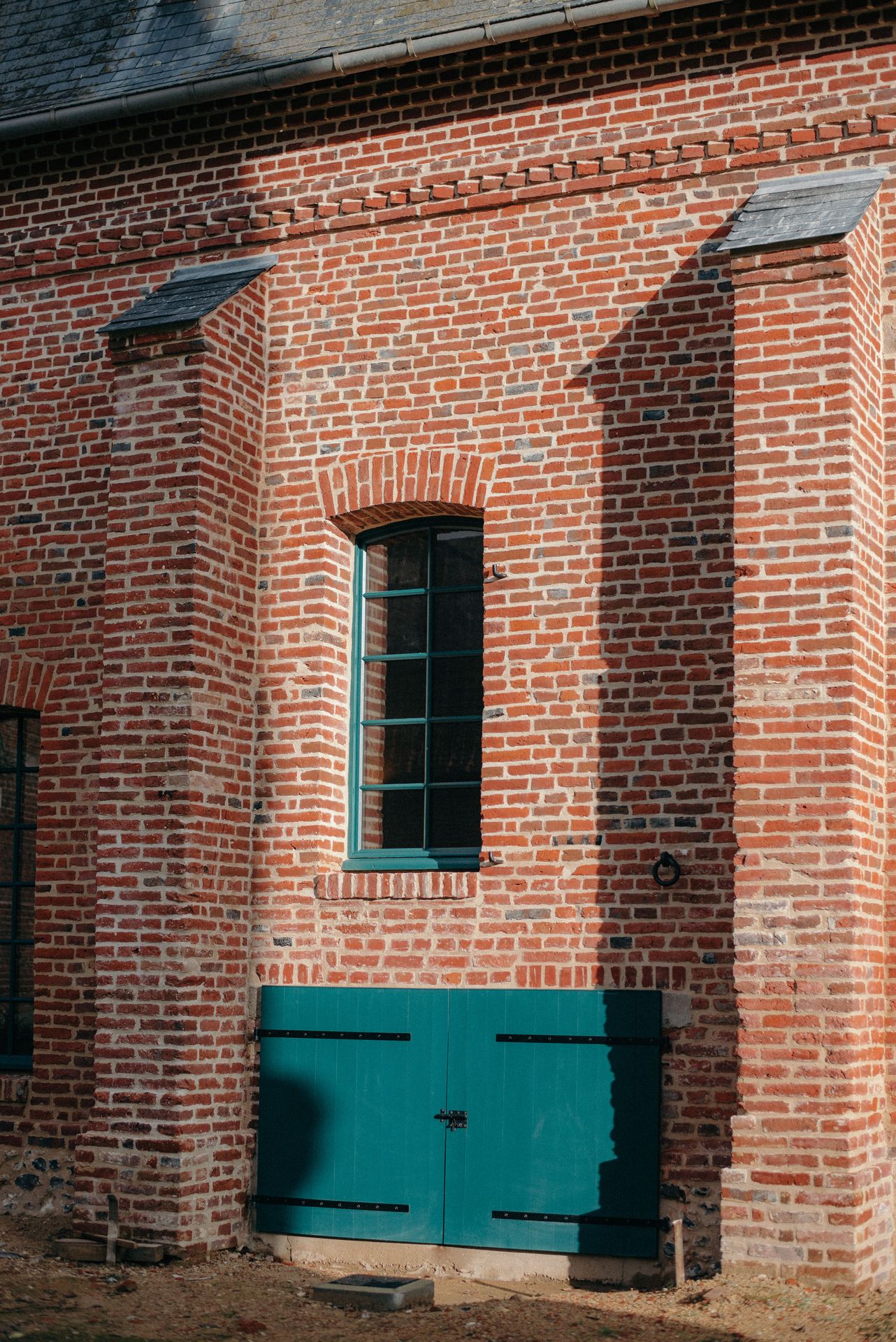 Façade en brique rénovée